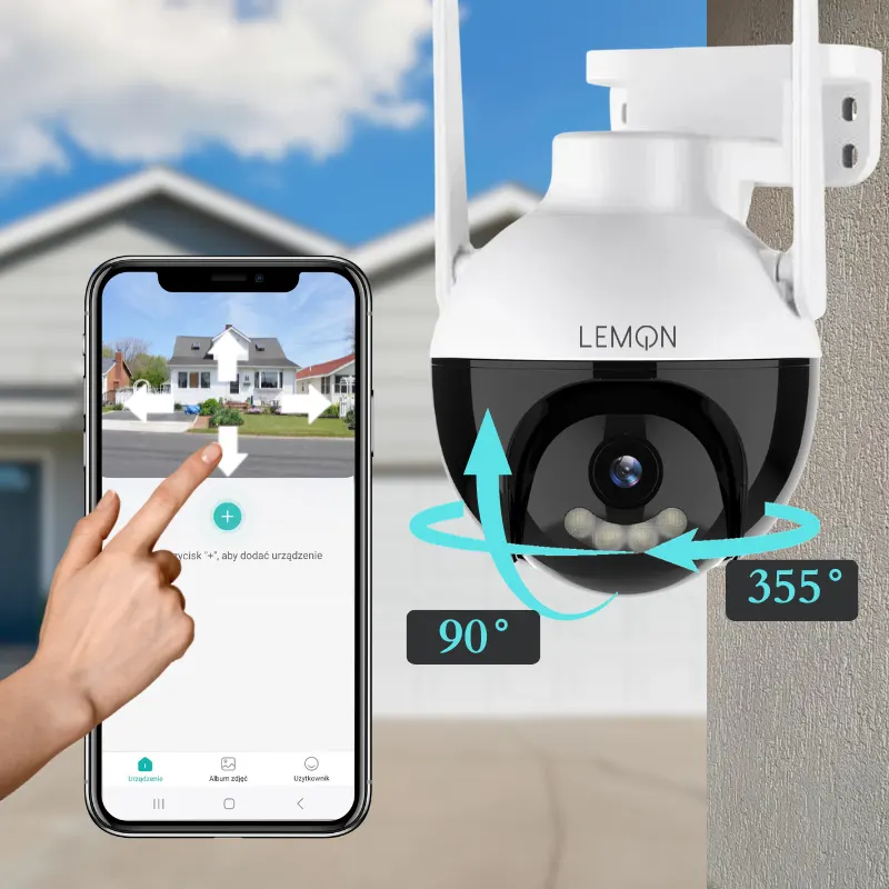 Kamera obrotowa WiFi Lemon Silva zoom monitoring
